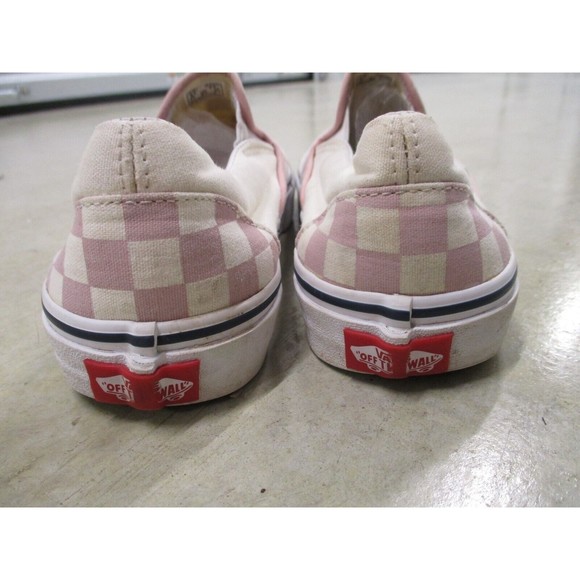 Vans Shoes Womens 8 Pink Mauve Checkered Board Skate Classic Sneakers Casual - Picture 7 of 9